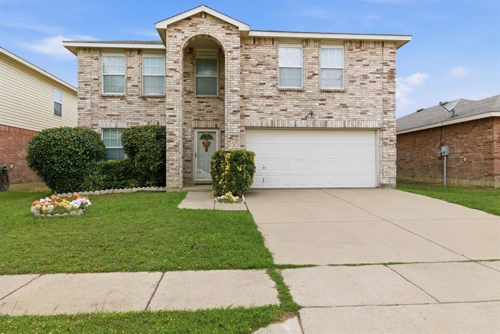 ONE OWNER, WELL MAINTAINED AND IN CROWLEY ISD. A $5000 BUYER INCENTIVE WITH THE USE OF HOMESPIRE HOME LOANS. SEE LISTING AGENT FOR DETAILS AND SEE FLYER IN TRANSACTION DESKS. YOUR NEW HOME IS RIGHT HERE! This beautiful two story home is in well established Poynter Crossing Add neighborhood. Open, spacious and perfect for a family with 4 bedrooms, 2.5 bathrooms. 2 dining areas and 3 living areas. The kitchen and downstairs living room has a warm and cozy brick wood burning fireplace. The front living and dining area are perfect for entertaining or could be a fabulous place for your home office. The primary bedroom is down stairs and has an ensuite bath and walk-in closet. The addition 3 bedrooms are upstairs and surround the upstairs living space which is perfect as tv room, game room for the entire family to enjoy. The home reflects pride of original ownership and was built by Centex Homes. Roof was replaced in 2023. This home is centrally located and close to schools, restaurants and shopping.