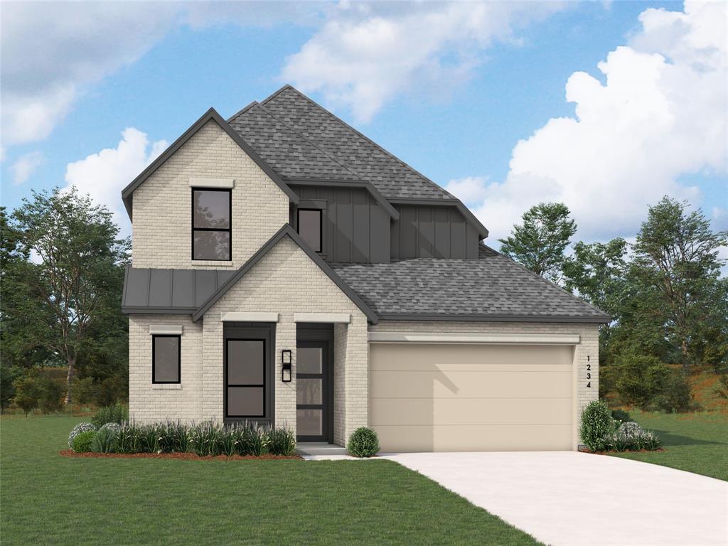 The amazing Martin Plan offers over 2,921 sq. ft. and is designed to impress! This thoughtfully designed home features a spacious primary suite downstairs, primary suite bath, offering a freestanding tub with separate shower, along with a secondary downstairs bedroom complete with its own ensuite bath. The first floor also includes a powder bath and private study, creating the perfect balance of comfort and functionality.
Upstairs, you will find 2 additional bedrooms with a full bath, along with a spacious game room and media room — ideal for entertaining or movie nights.
The kitchen is stunning, offering an abundance of cabinetry and storage space for all your needs. This home also features 2 pantries and convenient under-stair storage, providing exceptional organization throughout the home.