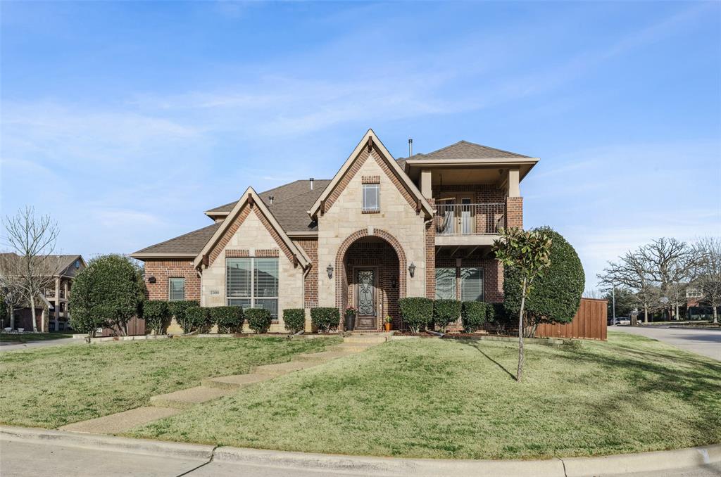 Two master suites! Located in the highly sought-after Grapevine-Colleyville ISD and minutes to DFW, this luxurious 2012-built home offers a perfect blend of elegance and functionality. The stunning Claffey pool, complete with a grotto, slide, and tanning ledge, is paired with a beautiful cabana featuring a built-in grill and TV—your backyard oasis awaits for endless fun and entertaining. There are also two grassy side yards for the kids and pets to play or for gardening.

Step inside to find gorgeous hand scraped hardwood floors throughout the first level living areas and office. The gourmet kitchen is a chef's dream, boasting granite countertops, a five-burner gas cooktop, an oversized island, stainless steel appliances, a corner pantry, and two additional granite topped buffets with cabinets. A standout feature is the gorgeous first-floor office, framed by elegant French doors, offering the perfect space for work or study.

Upstairs, the home continues to impress with a massive game room equipped with a wet bar and mini-fridge plus a bonus room currently used as dining. Three additional bedrooms include a second master suite with its own private bath, while the other two bedrooms share a full bathroom. The front bedroom even includes access to a charming balcony, perfect for enjoying a morning coffee or evening breeze. Walkout attic space is fully floored and spacious, providing easy access to extensive storage. Solar panels are fully paid for and insure lower electricity costs.

This home is a true gem, offering luxury, comfort, and thoughtful details at every turn!
