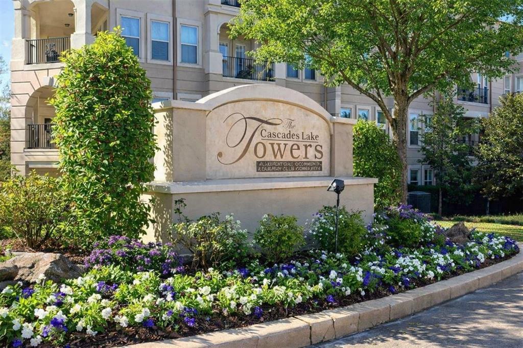 Discover refined living in this elegant 3 bedroom, 2 bath Penthouse condo perfectly situated in the prestigious Cascades Lake Towers. This stunning residence boasts breathtaking lake views that can be enjoyed from the private balcony, creating a peaceful and inspiring setting. The open-concept living and dining area is filled with natural light, offering a spacious and inviting layout perfect for entertaining or relaxing in style.

The beautifully designed kitchen features high-end appliances, sleek countertops, and custom cabinetry—ideal for any home chef. The private primary suite includes a luxurious ensuite bath and an expansive walk-in closet, offering a comfortable retreat at the end of the day. A well-appointed second bedroom and additional full bath provide ample space for guests or family.

The bonus office is ideal for remote work or creative pursuits, adding to the functionality of this well-planned home. Enjoy low-maintenance luxury living with access to all the amenities of the Cascades community, including golf, tennis, and dining. With its upscale finishes, open layout, and spectacular lake views, this condo offers a rare blend of elegance, comfort, and convenience. Welcome home to the beauty and tranquility of lakeside living.