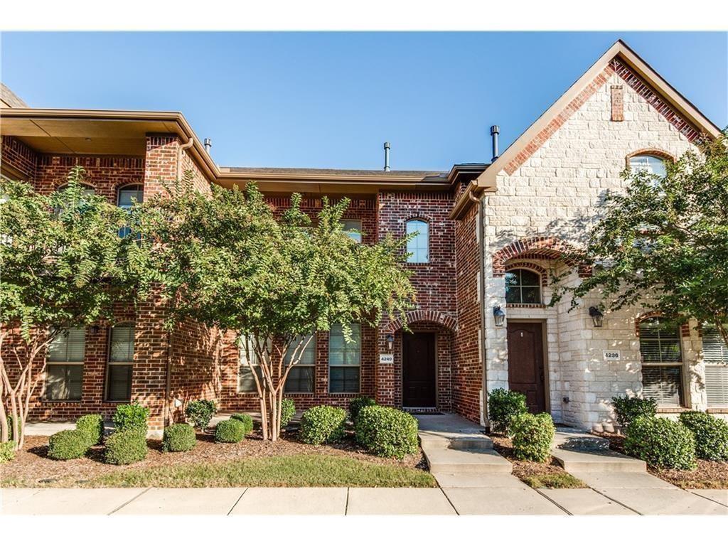 This property is conveniently located in Estates Of Indian Creek. Blocks away from Hebron Valley Elementary and Creek Valley Middle School. Walking distance to Starbucks and multiple restaurants. This property includes window treatments in the living area and master bedroom, washer and dryer, a bonus refrigerator in the garage and upgraded lighting throughout. Convenient access to 121, 35, and George Bush. The first floor features an open floor plan, living room and fireplace, kitchen dining combo, half bath and huge pantry. The second floor features three bedrooms, 2 full baths, and a full size utility room. The primary suite is oversized with a private patio, dual sinks, and oversized sized walk in closet!