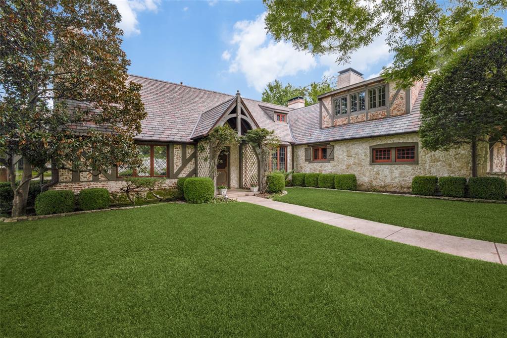 One of the few Dilbecks in Lakewood, this wonderful 1934 four bed, four-and-a-half bath home was meticulously updated and enlarged in 2000 while honoring the original architecture. On a wonderfully landscaped .32 acre lot with pool and gorgeous outdoor patios, this is a one of a kind and special home. The home features three living areas, both a study downstairs and upstairs, sunroom, attached casita with kitchen, wet bar and laundry both upstairs and downstairs, and three fireplaces. Upgrades include generator, tankless water heater, updated electrical, sound system throughout and more.