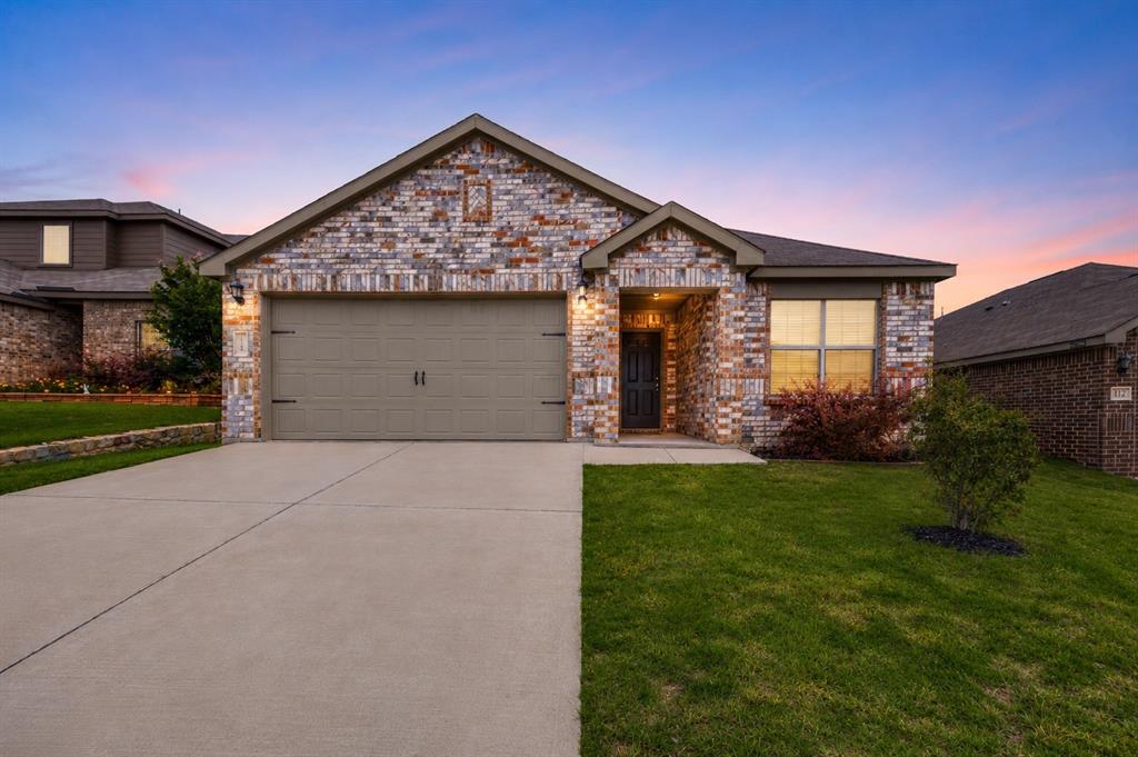 Welcome to 116 Bandana Circle in Newark, TX — a beautifully maintained 2020-built home offering modern style, an open-concept layout, and comfortable everyday living. Priced at $259,000, this 3-bedroom, 2-bath home features 1,379 square feet of thoughtfully designed space on a .139-acre lot with a 2-car garage. The bright and open floorplan creates a seamless flow between the spacious living room, dining area, and kitchen, making the home feel larger while providing the perfect setup for entertaining and everyday living. The kitchen features rich dark cabinetry, stainless steel appliances, ample counter space, recessed lighting, and a large center island with bar seating. The private primary suite offers an ensuite bath and walk-in closet, while the secondary bedrooms provide flexibility for guests, family, or a home office. Enjoy neutral finishes, abundant natural light, a covered back patio, and a low-maintenance backyard ready for relaxing or entertaining. Community amenities include playgrounds, a basketball court, and a community swimming pool, while the home is located within highly regarded Northwest ISD. Conveniently located with easy access to shopping, dining, and major highways, this move-in-ready home is a fantastic opportunity for first-time buyers, downsizers, or investors alike.