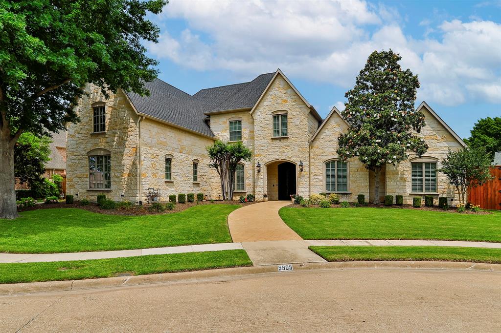 This Beautiful Stone House sits on a private oversized culdesac lot. Built from Slab Up in 2012 allowing an updated floorpan for the area! Entry features curved staircase view w Lots of Windows and Spacious Dining Room. Dream Kitchen w Huge Island completely open to Spacious Family Room, Wet Bar and Breakfast Nook. Large Secluded Master Suite w Sitting Area, Backyard Access, Private Walk-in Shower, Hydro Tub, Sep Vanities. Spacious Study and Private Downstairs Guest Suite. Upstairs has 3 large Bedrooms of which 2 are Ensuite. Game Room w Full Bar w Sink and Fridge allows for Entertaining while watching Movies in Stadium Seating Media Room with Projector. Dual Staircases. Storage is plentiful w Oversized Laundry Room wiCloset, Huge Pantry, Mudroom with Desk and Large Storage Closet. Enjoy Cool Summer Nights with Outdoor Kitchen while splashing in pool and spa or relax on Covered Patio w Fireplace. Generac Generator installed that can run entire house. Foam Insulation in walls and attic.