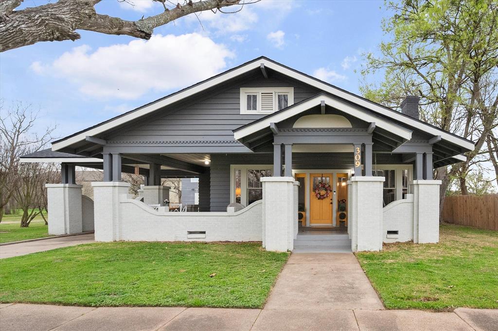 Charming and full of character, this spacious 4-bedroom, 2.5-bath home in Wortham ISD sits on just under half an acre and offers incredible versatility. Above the workshop is a guest studio apartment complete with a full kitchen and full bathroom, perfect for guests, extended family, or rental potential.  The inviting curb appeal features a welcoming front and side porch, highlighted by a cheerful yellow front door that immediately catches the eye. Inside, you’ll find a large living area, formal dining room, and thoughtful updates throughout, including a new roof in 2023. The layout includes two bedrooms and a full bathroom downstairs, while upstairs features two additional bedrooms, each with their own ensuite bathrooms—one full and one half bath. Outside, the property continues to impress with a workshop equipped with electricity. This unique property combines charm, space, and functionality in a beautiful setting! Recent Upgrades to this home within last two years include HVAC, entire roof, pex plumbling, Leveling, crawlspace forced ventilation, sheetrock, interior and exterior paint, 2 water heaters, laminate flooring, and lighting.
