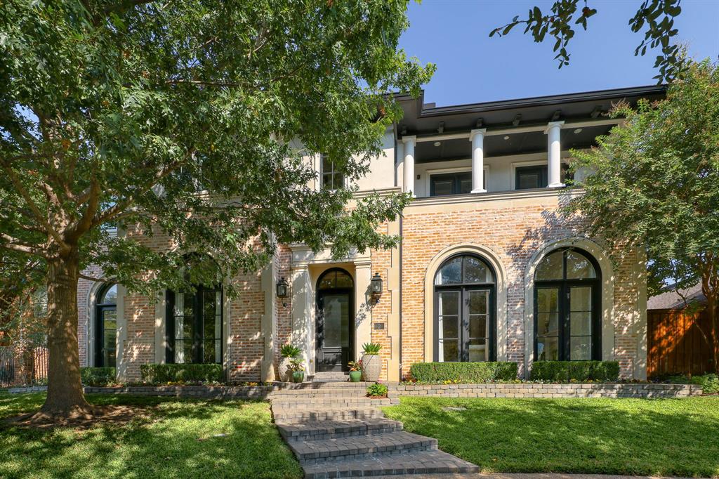 Welcome to a stunning 2011-built home in the exclusive gated Glen Lakes community, offering a picturesque greenbelt and creek views throughout. Interior features include hardwood floors, natural stone in the master bath, and recessed lighting.. The chef's kitchen boasts granite countertops, cabinetry by Woodmode, and high-end Miele appliances. This home perfectly blends modern luxury with a tranquil setting in one of Dallas' most sought-after neighborhoods.