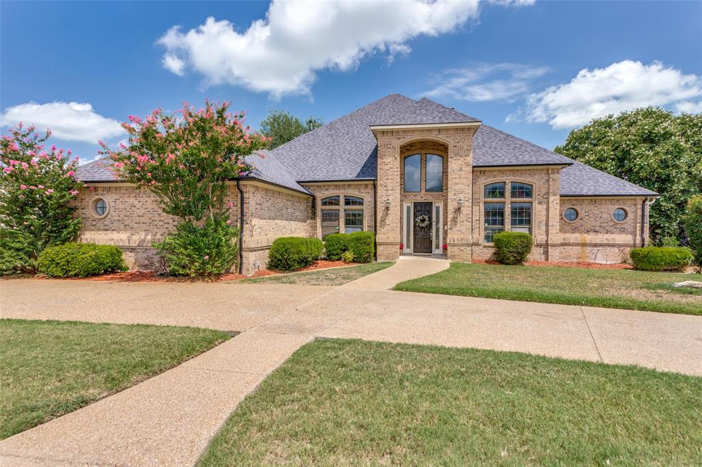 Welcome to this spacious multi-level home in Lake Country Estates, just minutes from Eagle Mountain Lake. The main level features the kitchen, dining, and living areas with abundant natural light and beautiful views through the back windows overlooking the greenbelt.

The home offers a well-designed multi-level layout with two interior staircases that thoughtfully connect the different living spaces, creating separation and privacy throughout the home. The main level includes the primary suite with ensuite bath, a secondary bedroom with full bath, dedicated office, powder room, laundry, and garage access. Upstairs features a large open loft area with a wet bar overlooking the living room. The lower level includes two additional bedrooms, a full bath, and a spacious game or flex room with walk-out access to the backyard, pool, and firepit area.

With generous indoor and outdoor living spaces, this home offers flexibility and comfort in a desirable established neighborhood.