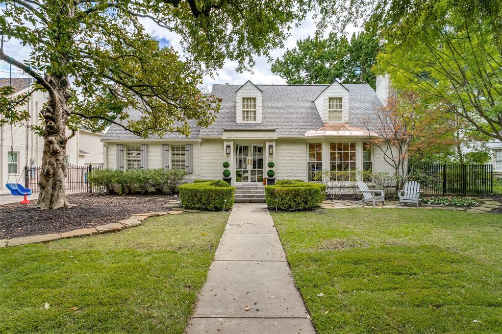 Renowned for its historically significant architecture and lush greenbelts, Greenway Parks 150-acre neighborhood is highly coveted by discerning buyers. Charming and inviting, 5542 Montrose features open living spaces, enhanced by designer features and beautiful hardwood floors. While true to its original architecture, this home has been renovated with family living in mind. Between 2015-2018, all living areas, inclusive of kitchen and bathrooms, were all taken to the studs. Aside from the abundant charm and conveniences inside this home, the backyard deserves as much acclaim! An ample-sized, wrap-around porch offers dining area, seating area, fireplace, TV, and porch swing. Featuring a full-sized pickle ball court-basketball court, putting green, and trampoline, the backyard lends itself to gathering family and friends.  Installed in 2022, beautiful custom white steel doors, accented with elegant brass hardware welcome you into the home.