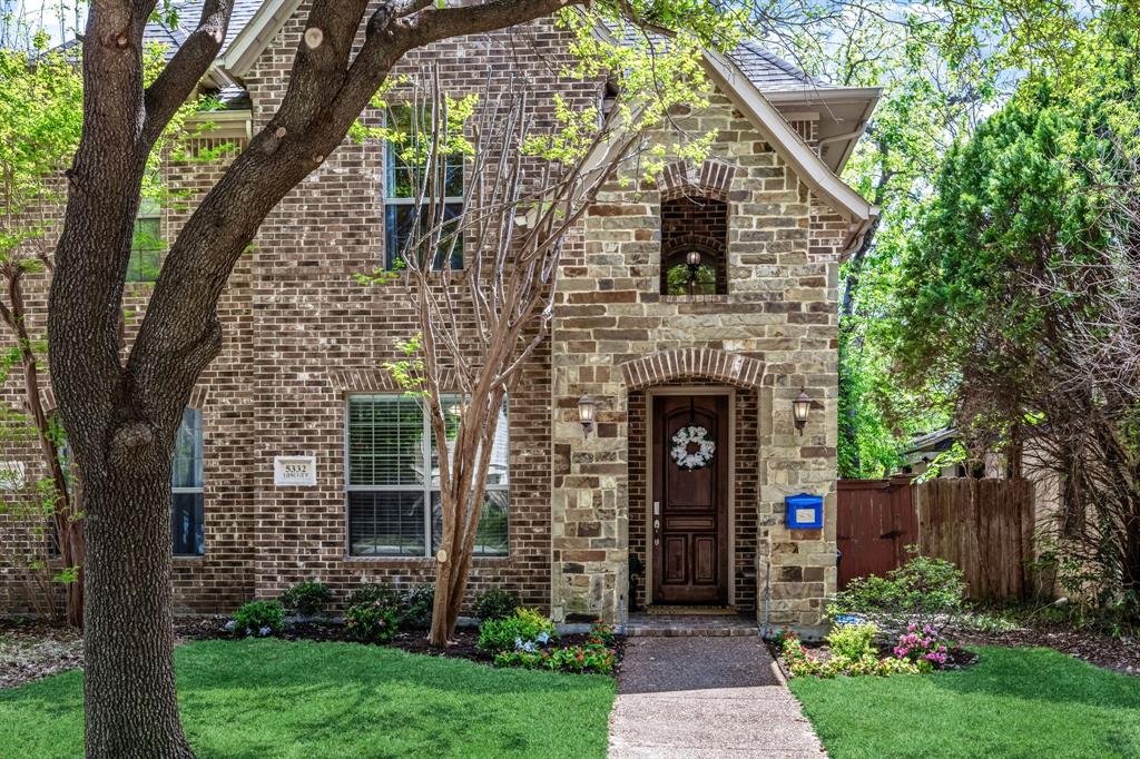 Warmth, charm, and an unbeatable location come together in this beautifully maintained 3-bedroom, 2.5-bath home with a 2-car garage, zoned to highly sought-after Mockingbird Elementary. Thoughtfully designed for both everyday living and entertaining, this home also features a versatile BONUS ROOM (approximately 410 sq ft, not included in the main square footage) and a private office with a closet that could easily serve as a 4th bedroom. Step inside to find gorgeous millwork and rich wood flooring flowing throughout the main living areas, office, and all bedrooms. The private downstairs office—currently used as a playroom—offers flexibility to suit your needs. The kitchen boasts abundant cabinetry, a gas cooktop, stainless steel appliances (including a new Bosch DW in Oct '25), and a breakfast bar that seamlessly connects to the dining and living spaces. The dining area features a stylish built-in bar with wine rack and mini fridge, perfect for entertaining or creating your dream coffee station. The light-filled living room welcomes you with a wall of windows, a cozy fireplace, and direct access to the covered patio—ideal for relaxing or hosting guests. A convenient half bath completes the first floor. Upstairs, the spacious primary suite offers a private retreat with an ensuite bath and walk-in closet, while two additional bedrooms share a full hall bath. A breezeway leads to the detached garage, where the heated and cooled bonus room above provides endless possibilities—guest room, game room, fitness space, home office, or extra storage. Enjoy quick access to Hwy 75 (Central Expressway) and an easy commute to downtown Dallas in under 10 minutes. Ideally located near SMU, NorthPark Center, the Katy Trail, and just blocks from neighborhood dining and Glencoe Park, featuring a playground, sports fields, trails, tennis, and basketball courts. This is a home that truly offers lifestyle, flexibility, and location all in one. New Roof April 2026