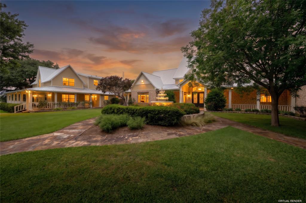 Five Wells Ranch is a premier 407± acre property located in Bosque County, offering high-quality improvements surrounded by legacy oak trees that include a luxurious main residence, a well-appointed guest house, and multiple outbuildings. The landscape features rolling terrain with approximately 160 feet of elevation change, providing expansive views in every direction, while a balanced mix of mature tree cover and productive native grasses supports both abundant wildlife habitat and strong grazing potential for livestock. Blending luxury, recreation, seclusion, and convenient access, the ranch represents a rare offering in the Texas Hill Country, combining natural Bosque County beauty with refined ranch living. Located in Bosque County’s highly desirable Norse Historical District along FM 219 between Clifton and Cranfills Gap, the property offers convenient access to nearby towns and major cities, including 10 miles to Clifton, 8 miles to Cranfills Gap, 48 miles to Waco, 93 miles to Fort Worth, 107 miles to Dallas, and 130 miles to Austin, making it centrally positioned within Central Texas. The ranch is further enhanced by well-designed improvements that support both comfort and functionality, including a spectacular two-story main residence of approximately 6,000 sq. ft. with 2 bedrooms, 3 full bathrooms, and 2 half bathrooms; a two-story guest house of approximately 3,000 sq. ft. with 3 bedrooms and 3.5 bathrooms; and a workshop with living quarters featuring 1 bedroom and 1 full bathroom, all supported by additional agricultural infrastructure and outbuildings suited for ranch operations.