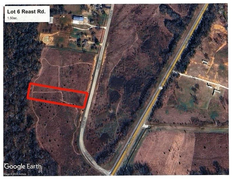 Very level and clear 1.50ac. lot with great views in all directions and light restrictions. Lot backs to large hardwoods and creek.  Property has coop water and electric at the road, septic system will be required. Multiple lots availalbe. Owner financing available as well.