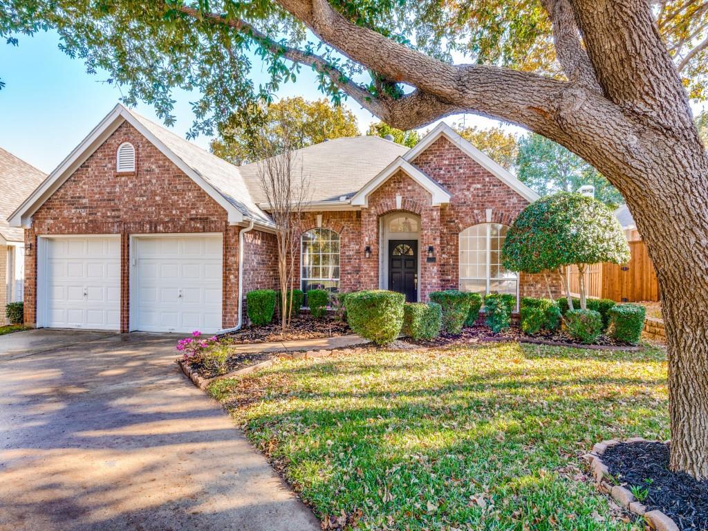 Hurry over while interest rates are lower to this home sweet home! On a tree-lined cut de sac, welcome inside this beautifully reimagined 1-story home in the coveted Knoll at Oakmont neighborhood in Corinth. Reimagined by Maverick Design, this 4 bed, 2 bath home boasts a ton of natural light and a welcoming floor plan with stunning flooring, elevated finishes, and standout modern fixtures. With welcoming living spaces and dining areas, this gem features an inviting kitchen that is a true delight with beautiful backsplash, shiny stainless-steel appliances, and crisp countertops. Create special meals as you overlook the light and bright main living area anchored by a charming brick fireplace. Retreat to the primary bedroom with space for a reading nook and the secondary bedrooms with fresh carpeting. Both the primary and full bathroom stun with modern, elegant touches.The spacious backyard is a perfect retreat to entertain or relax. Enjoy the walking paths in this hilly neighborhood!
