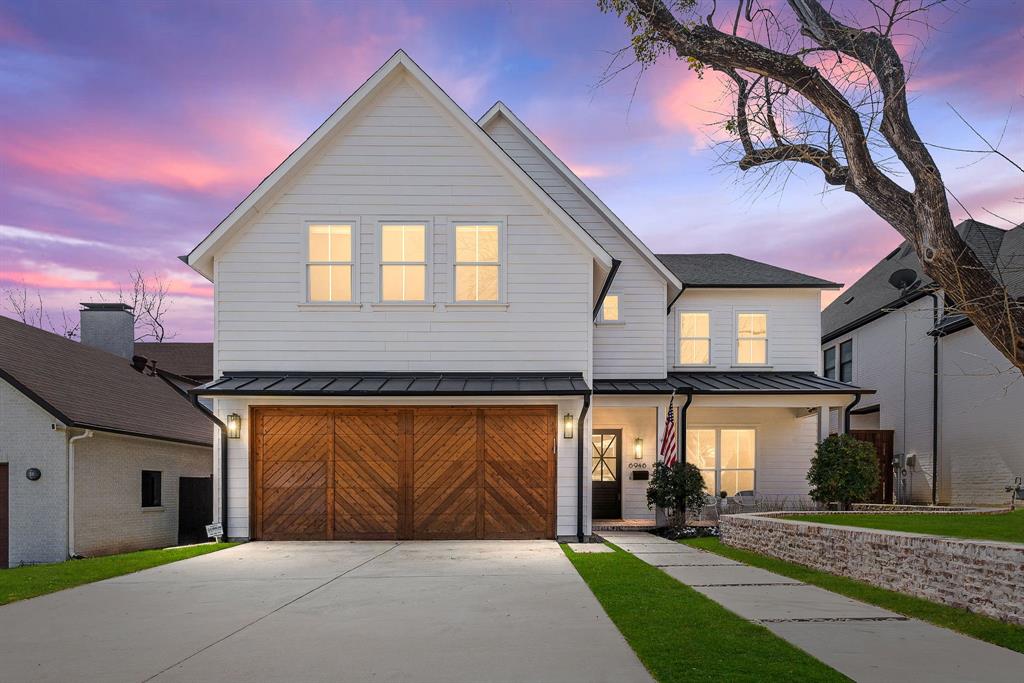 Situated on Lakewood Country Club with breathtaking golf course views, this stunning, beautifully renovated modern farmhouse in highly desirable area exudes designer elegance while blending urban convenience with tranquil privacy. Step inside to discover white oak hardwood floors flowing seamlessly through a bright, open-concept layout highlighted by expansive windows. Premium designer finishes include quartz countertops, top-of-the-line Thermador appliances, striking beamed ceilings, and sophisticated fixtures throughout.

The gourmet chef's kitchen is an entertainer's dream, featuring an oversized island and abundant storage. The luxurious upstairs primary suite is a private retreat boasting a balcony overlooking the heated pool and golf course, spa-inspired bath with soaking tub, walk-in shower, dual vanities, and a spacious walk-in closet conveniently equipped for a second washer and dryer. Three additional upstairs bedrooms and a generously sized game room with built-ins offer ample space for relaxation and storage.

Versatile downstairs fifth bedroom with an in-wall pull-down Murphy bed and ensuite bath makes the perfect guest suite, home office, or multi-generational living space. Enjoy alfresco relaxation and entertainment in your private backyard oasis with a heated pool, cozy fireplace, outdoor bathroom and shower, charming porches, and a serene golf course backdrop. Zoned for highly acclaimed Lakewood Elementary and conveniently located near shopping, dining, White Rock Lake, and Dallas Arboretum, this home, built by award-winning custom home builder Montgomery Custom Homes in 2018 and previously featured in Modern Farmhouse Magazine, is move-in-ready and truly exceptional!