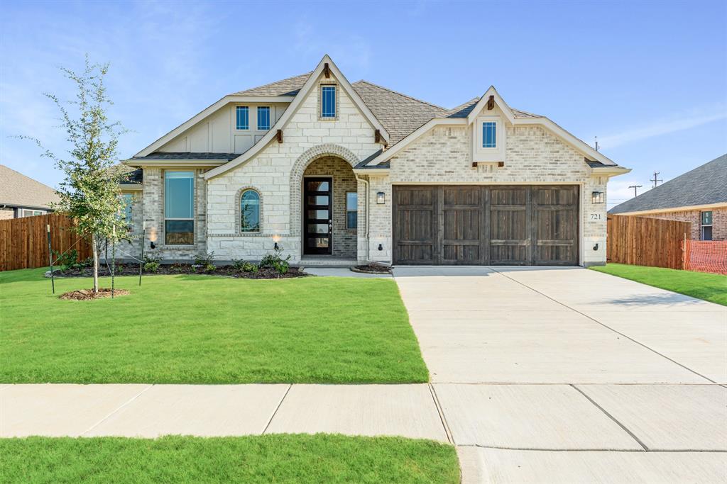 QUICK CLOSE & BRAND NEW! Spacious 3 bedroom single-story with a Study and a Formal Dining Room off an elegant rotunda entry. Beautiful stone & brick home with a 2-car garage. Kitchen is equipped with SS Appliances, a large island workspace, and plenty of storage. Looks out over the casual dining breakfast nook and open Family Room designed for creating lovely memories with friends & family! Expansive Primary Suite has enough room for king bed. Located privately on one side of the home while other 2 bdrms situated on the opposite side sharing a bathroom. Enjoy the outdoors on the Covered Patio as you overlook the private yard that comes fully fenced with a sprinkler system, ready for you to transform! Call or visit Bloomfield at Fox Hollow to learn more.
