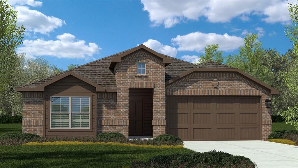 Beautiful new D.R. Horton home in the Rock Creek Ranch community located in Fort Worth and Crowley ISD! The single-story Kingston floorplan, Elevation C, with an estimated Fall completion, offers 4 bedrooms, 2 bathrooms, and a 2-car garage, thoughtfully designed to balance open-concept living with comfortable private spaces. The heart of the home features a seamless flow between the family room, dining area, and contemporary kitchen, creating a warm and inviting environment ideal for everyday living and entertaining. The kitchen is well-appointed with quartz countertops, 36” painted cabinets, stainless steel appliances, a gas range, stainless steel sink, center island, and a walk-in pantry for added functionality. The private primary suite includes an en-suite bath with dual quartz vanities, a 5-foot oversized shower, and a walk-in closet conveniently located off the bathroom. Three secondary bedrooms and a full bathroom with a quartz vanity top provide flexible space for family, guests, or a home office. Luxury vinyl plank flooring enhances the main living areas and wet zones for durability and easy maintenance. Built with energy-efficient construction and equipped with America’s Smart Home Technology. Exterior highlights include a landscape package, full sprinkler system with rain sensor, privacy fencing, and more. Planned community amenities include a future pool, parks, playground, and walking trails. Located just two miles from Benbrook Lake with easy access to shopping, Fort Worth attractions, and nearby schools.