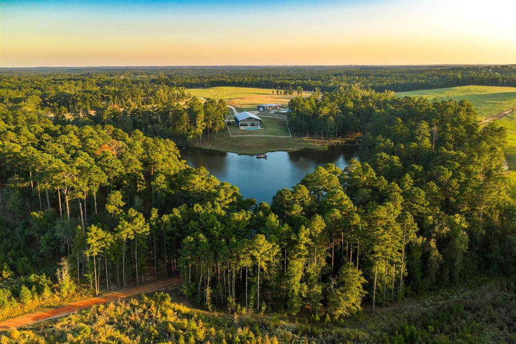 Lake Springs Ranch is the epitome of a true East Texas live-water ranch. The property has 2 main creeks, several seep-springs, a 10  acre spring-fed lake, 13,116 sqft luxury home with an infinity edge pool, fully high-fenced with exotics, and a perfectly balanced landscape with open pasture for grazing and densely wooded areas for cover. The ranch is high fenced, with Axis Deer, Oryx, Gemsbok, Fallow, Blackbuck, Rhea, and Whitetail Deer with superior genetics. The property is located just 25 minutes back to Tyler, 1.5 hours to Dallas, 3.5 hours to Houston, and 2.5 hours to Waco, and 4 hours to Austin. Home & Improvements: The home is 13,116 sqft, with 6 bd, 6.5 ba, a movie theatre, gym, full bar, and a walk-in freezer. The kitchen is equipped with high-quality appliances, a large pantry, and a stunning granite countertop as the centerpiece of the kitchen area. The backyard area comes equipped with an infinity-edge pool, hot tub, outdoor kitchen area, grill, outdoor furniture. Set just below the pool is a phenomenal 10-acre spring-fed lake with a fishing dock, stocked with trophy bass. Water: Caney Creek + another spring-fed creek flow through the property and feed into the 10-acre lake. There are numerous seeps and springs that start on the property and flow into the two main creeks. The property also has some smaller ponds for cattle near the pastures. The water source for the home is supplied by West Gregg Water. Wildlife: 50 Whitetail deer with superior genetics, 60 Axis Deer, 50 Blackbuck, 6 Fallow Deer, 6 Oryx, 1 Gemsbok, 2 Rhea + native species like Duck, Beaver, and various bird species native to the East Texas Region. Cattle: The current owner has a premier longhorn breeding operation, equipped with 7 cross-fenced pastures, hay fields, water lines run into the pastures, working pens, and a large metal barn with a shop + an area for equipment & vehicle storage.