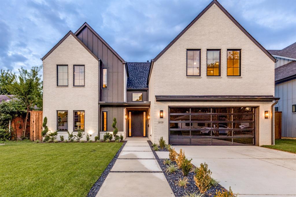 Showings begin Saturday, July 18th, 11am. New construction in the coveted Lake Highlands Elementary, this special home was designed for those who appreciate craftsmanship at every turn. Rich white oak hardwoods run throughout the entire home, grounding a floor plan finished with designer tile work and paint colors, and elevated details in every room. At the heart of the home, the kitchen makes a statement: a mix of painted and reeded white-oak cabinets stretch wall to wall in a sea of storage, paired with Taj Mahal countertops, an island, and ZLINE appliances. A dedicated prep kitchen with its own sink and second dishwasher sits just beyond, allowing the main kitchen to stay picture-perfect for hosting. The adjoining dining area leads into a den anchored by a fireplace, built-in bookshelves, and a wall of sliding glass doors that opens to a covered patio and backyard. Just off the main living space, a paneled study with bookshelves offers a refined retreat, with a powder bath finished in quartz conveniently located nearby for guests. Also downstairs, the primary suite is a private escape unto itself, crowned by a dramatic pitched barrel ceiling and finished with white oak cabinetry and marble accents. Dual vanities are complemented by a separate makeup area, while a stand-alone soaking tub centers the spa-like bath, and a spacious closet that rivals a boutique completes the retreat. Just beyond, a laundry room offers its own sink and cabinetry, along with a true mudroom finished with built-in storage.
Upstairs, a game room centers three additional bedrooms, all with ensuite baths, each with the hand-selected tile and thoughtful details found throughout the home, along with a flexible bonus room ready to become a gym, craft, or second laundry, and an additional powder bath for guests. Outside, the backyard offers room to entertain, and a decorative garage door adds a final custom touch out front.
Set in a neighborhood minutes from retail, shopping, and restaurants.