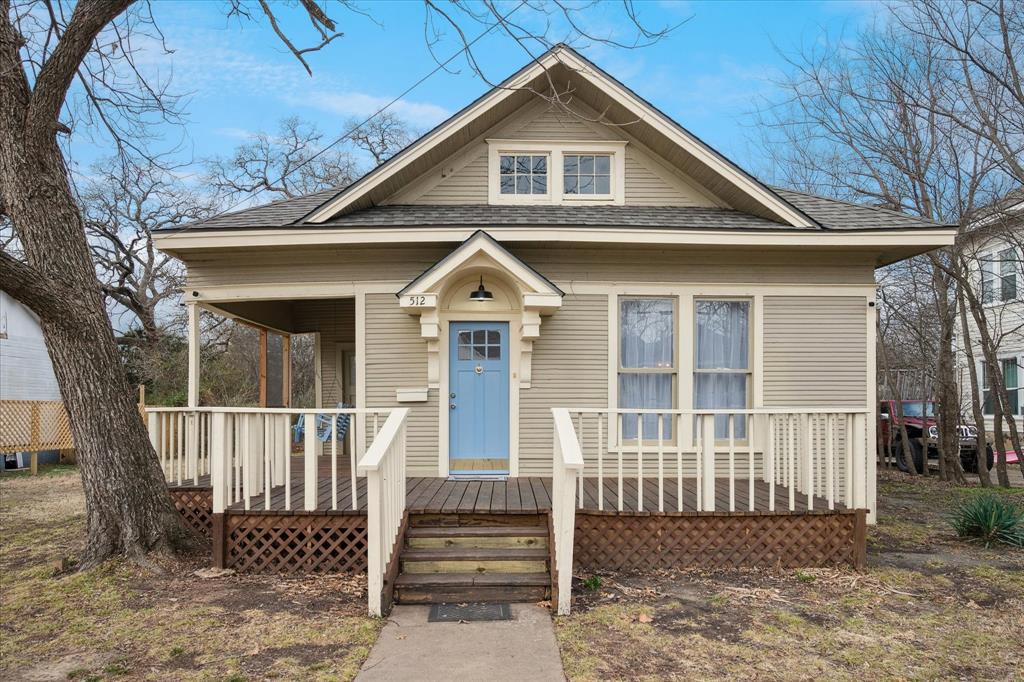 Step into timeless charm with this beautifully preserved 1920's Craftsman just minutes from downtown Sherman. Showcasing classic architecture and natural materials throughout, this inviting home features distinctive Craftsman details in every room.
As you arrive, you’re welcomed by a spacious front porch with an elegant portico and a glimpse of the covered porch swing on the gracious side porch. The perfect spot for relaxing afternoons and evening breezes on this charming street. The generous back porch offers additional covered space overlooking a lush, private, extra-large backyard, partially fenced for convenience and ideal for entertaining, pets, or gardening.
Inside, you’ll find original wood floors flowing throughout the home, adding warmth and authenticity to every space. Major updates completed in 2025 include central HVAC, roof, and full electrical wiring, providing modern peace of mind while preserving the home’s historic character. Large windows, oversized wood trim, and an original fireplace create a warm, inviting atmosphere, while the updated kitchen, bathroom, pantry and utility closet blend modern functionality with vintage charm.
This move-in-ready Craftsman offers the perfect combination of historic character, modern updates, and a prime location near shopping, dining, and entertainment in downtown Sherman. A rare opportunity to own a piece of local history with today’s comforts.