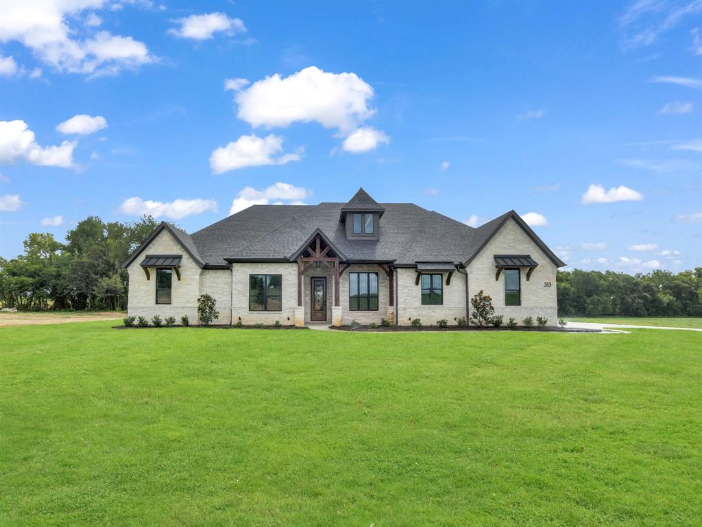 MOVE IN READY!  LBK Homes has just completed a New Traditional Style home at the Brand NEW Sub-Divsion Rangewood .  This is a beautiful 2 acre Home with  4 bedrooms, study and 3 car garage with 2.5 bathrooms.  The home has an inviting foyer that brings out the spacious family room filled with excellent cross beams and craftsmanship throughout.   The kitchen is accompanied with an enormous quartz island in the center,   double ovens with a pot filler all stainless steel and lg over sized cabinets with upper and lower cabinet lighting.  The primatry suite  has a large walk in closet a separate tub and a separate  shower and vanities.   Full encapsulation for excellent efficiency. Underground utilities with AT&T fiber as internet provider.  NO HOA and NO City Taxes!  Home is in now 100% Complete!