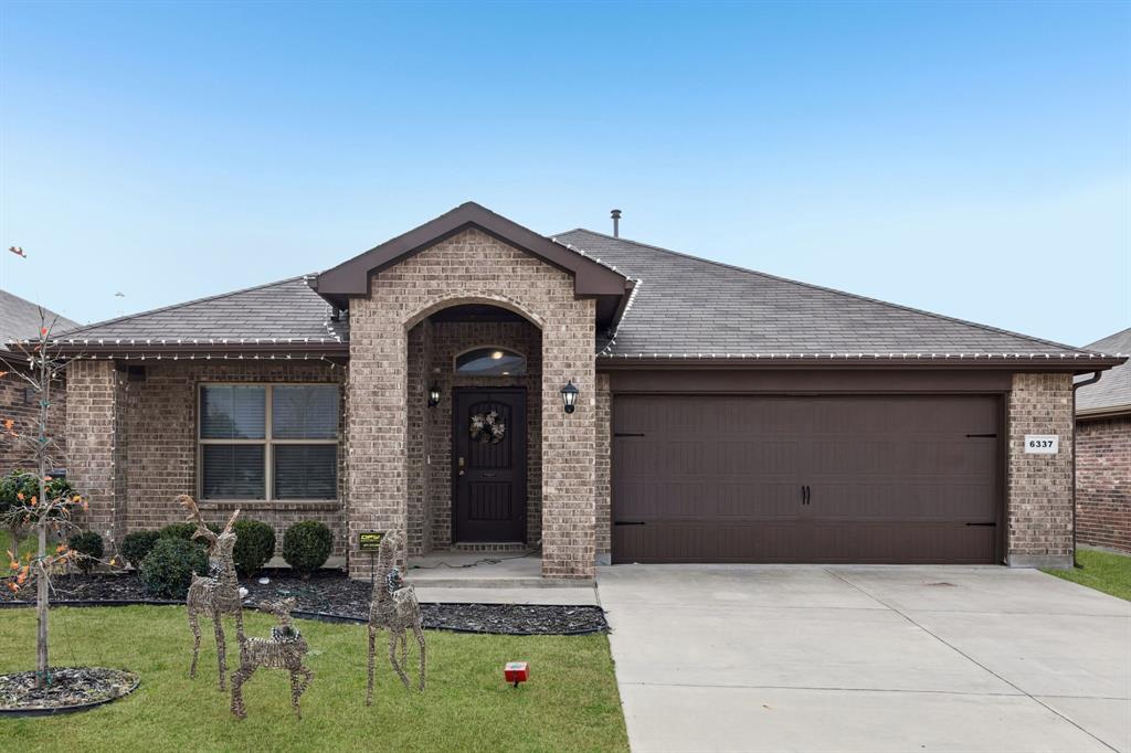 Built in 2018, this well-maintained one-story home offers 1,685 square feet of thoughtfully designed living space in a functional and inviting layout. The popular Biloxi floor plan by D.R. Horton features 3 bedrooms, 2 bathrooms, a private study, and a 2-car garage.

The open-concept living area serves as the heart of the home, ideal for both everyday living and entertaining. The kitchen overlooks the main living and dining spaces and is equipped with granite countertops, a tiled backsplash, Frigidaire appliances, a gas range, and ample cabinetry and prep space. The seamless flow between spaces enhances both comfort and usability.

Tile flooring in wet areas, along with rounded corners and raised-panel interior doors, adds durability and subtle architectural detail throughout the home.

The privately positioned primary suite offers a spacious retreat with an ensuite bath featuring dual sinks, generous counter space, and a large walk-in closet. Secondary bedrooms are well-sized and versatile, while the dedicated study provides flexibility for a home office or additional living space.

Smart home features include a Z-Wave thermostat, keyless entry, video doorbell, light dimmer switch, and structured wiring for data and television.

Outdoor living includes a covered patio, full sprinkler system, professional landscaping, and a six-foot privacy fence with steel posts, offering both comfort and functionality.

Residents enjoy access to community amenities including a resort-style pool, cabana, playground, and a scenic two-acre aerated pond.

Conveniently located near shopping, dining, and everyday essentials, this home offers a balanced combination of modern features, efficient design, and livability.
