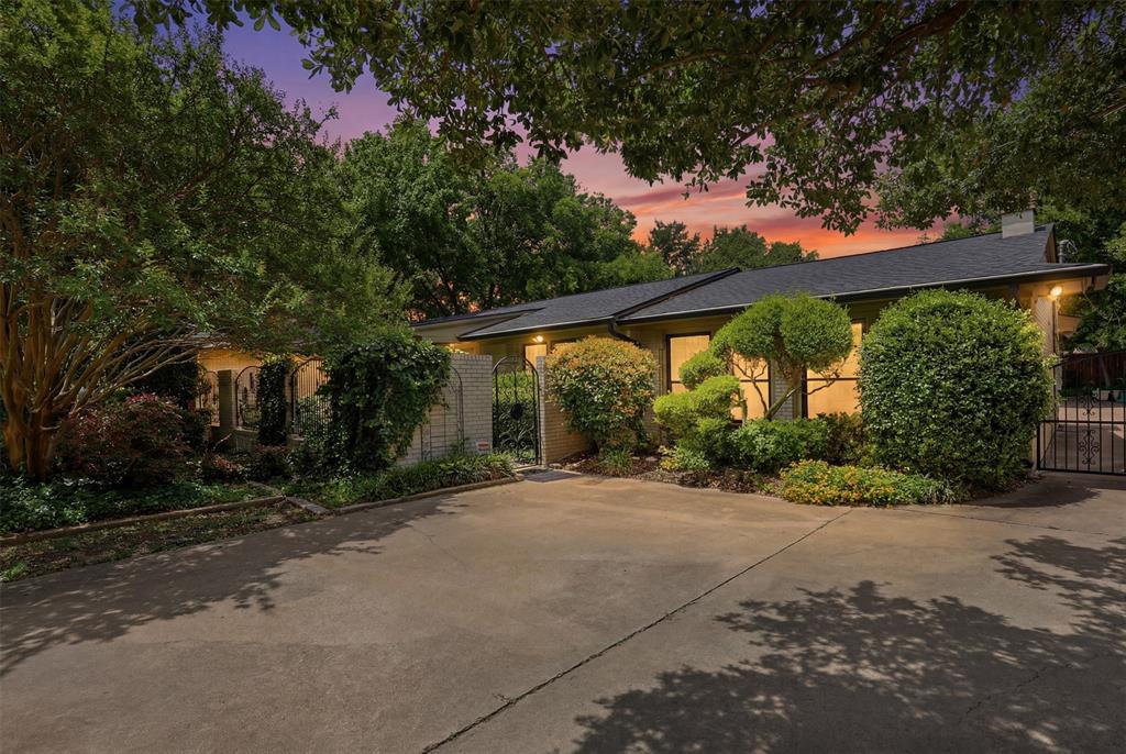 Rare opportunity to create your dream home on one of the most desirable streets in Ridglea Hills! Nestled on a large lot surrounded by mature trees and established homes, this spacious single-story residence offers exceptional potential with overabundant square footage, four bedrooms, four full baths, and three separate living areas designed for comfortable everyday living and entertaining.

Filled with character and solid craftsmanship, the home features hardwood floors as well as beautiful Saltillo tile flooring in the formal dining room and den, along with three fireplaces located in the primary suite, game room, and den. The flexible floor plan provides endless possibilities for customization while preserving the home's timeless charm.

The kitchen is equipped with quality appliances and is ready for your personal vision, while the bathrooms offer an opportunity to create luxurious, updated spaces tailored to your style. Major improvements already completed include a new roof (2021), new Andersen windows, and a new furnace (2025), providing peace of mind for years to come.

Outdoor spaces are equally inviting. A charming courtyard offers the perfect setting for gardening enthusiasts, morning coffee, or quiet relaxation. The expansive deck creates a low-maintenance outdoor living area and could easily be reimagined to accommodate a future pool and backyard retreat.

Storage is abundant throughout the home, including an oversized two-car garage with additional storage space rarely found in homes of this era.

Whether you're looking to renovate, modernize, or completely reimagine the space, this property presents an exceptional opportunity to invest in one of Fort Worth's most sought-after neighborhoods. Bring your vision and transform this Ridglea Hills gem into the home you've always imagined.