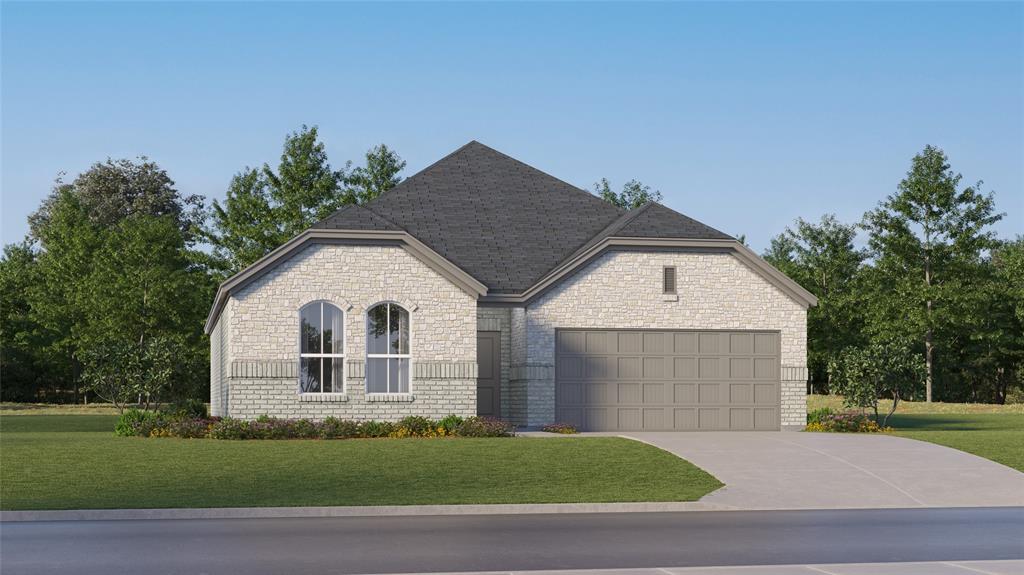 This single-level home showcases a spacious open floorplan shared between the kitchen, dining area and family room for easy entertaining. An owner’s suite enjoys a private location in a rear corner of the home, complemented by an en-suite bathroom and walk-in closet. There are two secondary bedrooms at the front of the home, which are comfortable spaces for household members and overnight guests.