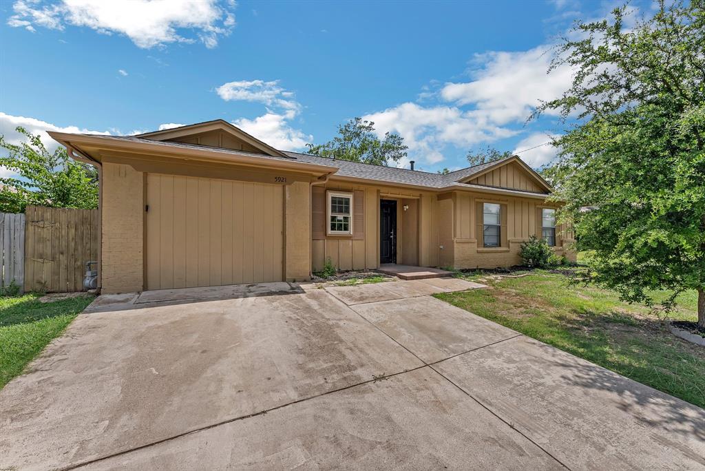 Welcome home to this updated 3-bedroom, 2-bath home nestled in beautiful Marine Creek Heights. This move-in-ready gem offers a spacious open layout with vaulted ceilings, luxury vinyl plank flooring, and a cozy decorative fireplace in the living room. The kitchen features granite counters and comes fully equipped with an electric range, refrigerator, and dishwasher. The oversized primary suite boasts an ensuite bath, raised ceilings and large tile shower. Enjoy outdoor living on the covered patio in the large, private backyard. Located in Eagle Mountain–Saginaw ISD with easy access to major roads, shopping, dining and more - come see it today!