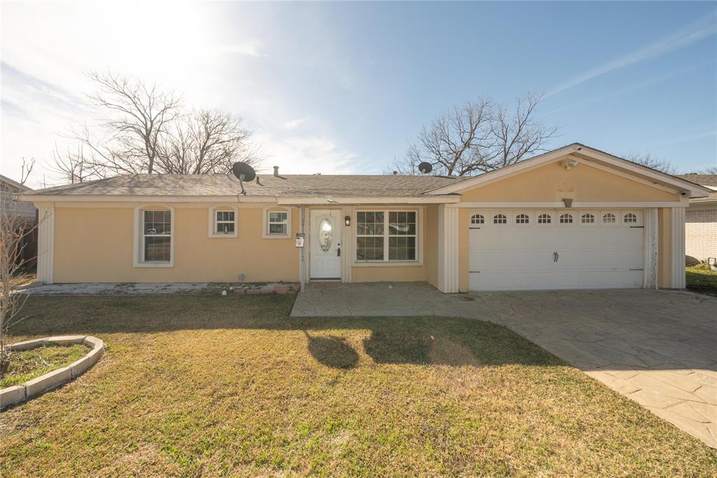 Come see this three Bedrooms, One and one-and-half Bathrooms, 1 living room, big back yard with a fantastic covered back porch to enjoy family and friend gatherings. This home presents a fantastic opportunity for a first time home buyer or an investor seeking a property with great potential. This property is situated in an established neighborhood. With the Stamped driveway and its unique stucco construction this house will not disappoint you. The kitchen come with Granite counter tops and plenty storage. Dinning room with a nice decorative wall. This home offers significant potential for growth, value and enhancement, making it an ideal opportunity for those looking to personalize or invest in a prime location. With a little TLC this house can be turned into your dream home. Motivated Seller! Schedule your showing today.