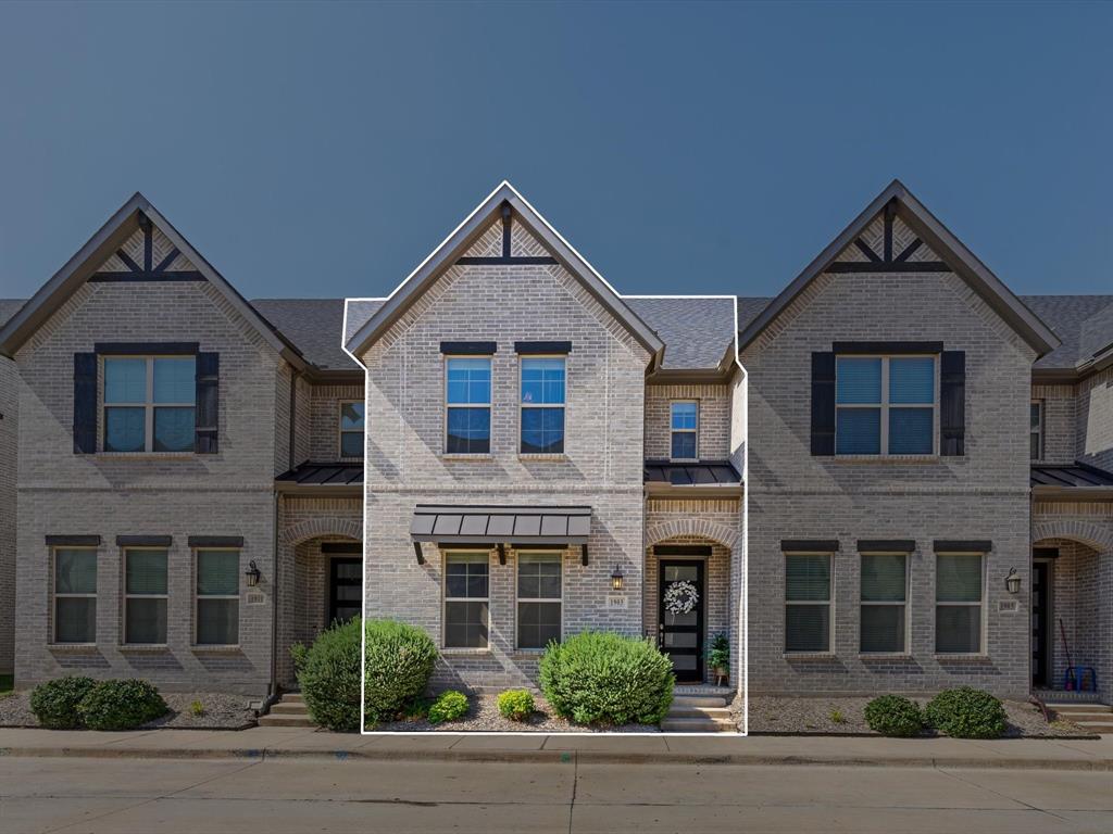Motivated seller encouraging buyer offers! Fully furnished option avail with offer. Gorgeous townhome in the highly sought-after Mercer Crossing community. Elevated with designer touches throughout, this gem stands alone within the community. The spacious kitchen is designed to elevate your cooking experience, featuring an oversized center island, top-of-the-line stainless Whirlpool appliances, including a 5-burner gas cooktop, oven, microwave, and dishwasher. Additional designer touches include an upgraded farmhouse sink with stunning hardware, linear stacked tile backsplash that adds further refinement, and a state-of-the-art Samsung refrigerator with a built-in touchscreen display that enhances the home’s high caliber feel. The oversized dining room is perfect for entertaining or family meals, while the cozy, light-filled living area offers the ideal balance of comfort and elegance for everyday living. A beautifully updated designer half bath features a new vanity, upgraded hardware, designer paint, adding even more sophistication to the home. Head upstairs to find three generously sized bedrooms and a versatile flex area. The primary suite is a true retreat, highlighted by a beautiful accent wall that creates a warm and inviting atmosphere while offering a sense of luxury and relaxation.  The suite also features two expansive closets and a spa-like ensuite bath with gorgeous upgraded cabinetry and hardware, dual vanities, and designer finishes throughout. Additional highlights include front-loading Samsung washer and dryer units with pedestal stands for added convenience and storage. Located within a master-planned community, residents enjoy exceptional amenities including an amenity center, multiple pools, a fitness center, dog parks, playgrounds, lakes, and extensive walking trails. Location is unbeatable, offering easy access to 635, I-35, the George Bush Turnpike, both airports, and countless shopping and dining options. Don’t miss this move-in-ready gem!