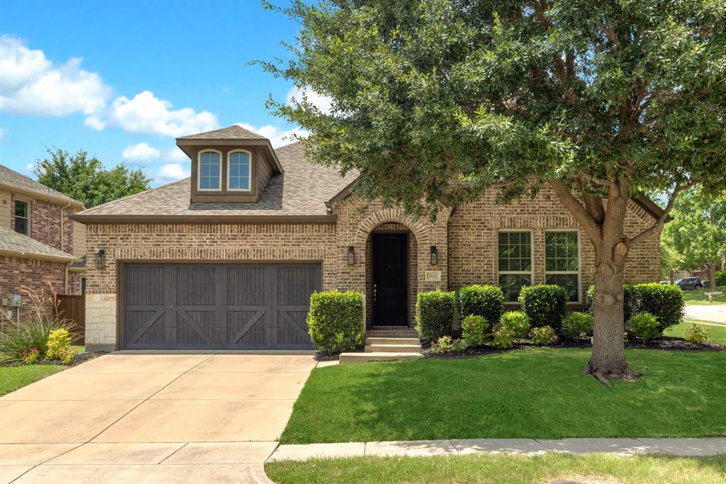 Welcome to effortless one-story living in the heart of McKinney! Situated on a desirable corner lot, this beautifully maintained 3-bedroom, 2-bath home offers the perfect blend of style, comfort, and functionality. Rich hardwood floors, elegant archways, and soaring ceilings create a warm, inviting atmosphere from the moment you step inside.
A private study with French doors provides the ideal space for working from home, while the formal dining room is perfect for hosting holiday gatherings or intimate dinners. At the heart of the home, the open-concept family room features a striking stone fireplace, vaulted ceilings, and expansive windows that fill the space with natural light while seamlessly connecting to the chef's kitchen.
Designed for both entertaining and everyday living, the kitchen boasts a large granite island with seating, stainless steel appliances, gas cooktop, built-in oven and microwave, abundant cabinetry, and a spacious walk-in pantry. The adjoining breakfast area overlooks the backyard, creating the perfect setting for morning coffee.
The private primary suite is a peaceful retreat with a wall of windows, spacious walk-in closet, dual vanities, a soaking tub, and separate glass-enclosed shower. Two secondary bedrooms share a well-appointed bath, offering flexibility for family, guests, or hobbies.
Step outside to a covered patio and generously sized backyard with plenty of room to play, garden, or create your dream outdoor living space. Located in a sought-after McKinney neighborhood, this home combines timeless finishes, an exceptional floor plan, and convenient access to shopping, dining, parks, and top-rated schools.