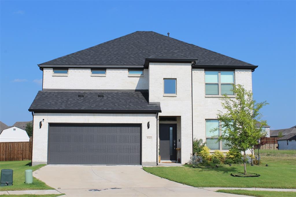 Perfectly situated on a peaceful cul-de-sac in the sought after Eastridge subdivision of McKinney. This home boast 5 spacious bedrooms, 4 full bathrooms, and an office with its own closet which could serve as a 6th bedroom. This home is ideal for growing families or those who need extra space. Inside, you'll find beautifully accented walls with matching accent pattern on the kitchen island, a beautiful stone fireplace, and bright open layout. The kitchen features a large 10 ft island, gas cooktop, and plenty of counter space in the heart of the home. The primary suite is large enough to accommodate a king-size bedroom set and sitting area. Upstairs, enjoy a game room and a dedicated theater room, perfect for entertaining or relaxing. The backyard is a massive gem, unlike any other lot with size and view. An entertainer’s dream fully extended patio, 12x20 ft custom double loft shed(added value), 6x4 galvanized garden shed, and KidKraft playset. The home sits on an impressive 12,547 sq ft premium lot (the largest is Phase One of the neighborhood, added value), offering privacy, space, and potential. Located directly across the street from the amenity center with fully equipped gym, community pool, basketball court, and playground. Adjacent greenbelt space will not be developed, ensuring lasting tranquility and scenic view of sunsets. Don’t miss the opportunity to own this incredible home. Video link available. Schedule your showing today! Home is being sold AS IS and the seller is motivated and open to all offers. Disclaimer: Buyer and buyer's agent to verify all information. Listing agent or broker not responsible for any inaccuracies.