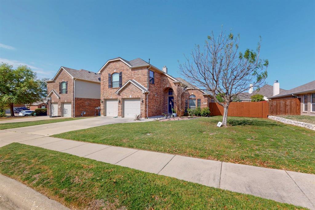 Spacious 5 bedroom, 3 bath home with 2 living areas and a versatile floor plan in the desirable Ranch at Eagle Mountain community! This well maintained home offers approximately 2,600 square feet of thoughtfully designed living space, featuring two bedrooms on the main level, including a spacious primary suite and an additional downstairs bedroom ideal for guests, a home office, or multigenerational living.
The open concept layout showcases soaring ceilings, abundant natural light, rich wood flooring, and a spacious family room with a cozy fireplace. The kitchen features granite countertops, stainless steel appliances, a gas cooktop, abundant cabinetry, a welkin pantry, and a breakfast area overlooking the backyard. A formal dining room provides additional space for entertaining.
Upstairs offers three additional bedrooms along with a second living area or game room, providing plenty of room for family, guests, or recreation.
Step outside to a private backyard with a covered patio, perfect for relaxing or entertaining.
Conveniently located near Eagle Mountain Lake, scenic walking and biking trails, parks, fishing ponds, a 9 hole disc golf course, and Eagle Mountain Ranch Park. Residents also have the option to join the nearby Lake Country Association for access to a boat launch, dock, playground, and tennis courts. Shopping, dining, and everyday conveniences are just minutes away, with easy access to major highways and approximately a 25 minute drive to Downtown Fort Worth.