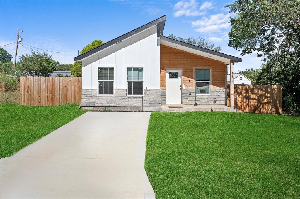 Whether you're searching for your first home or the perfect investment property, 5811 Lake Granbury Trail offers a blend of comfort, functionality, and style. This charming home features 2 bedrooms and 2 full bathrooms. The open-concept floor plan creates a seamless flow between the living, dining, and kitchen areas while allowing an abundance of natural light to fill the space. The kitchen showcases crisp white cabinetry and a clean, modern design, making it ideal for both everyday living and entertaining guests. Step outside to a generously sized backyard with endless potential. Whether you envision a play area for children and pets, a space for hosting family and friends, or your own custom outdoor retreat, this backyard provides the flexibility to bring your vision to life.