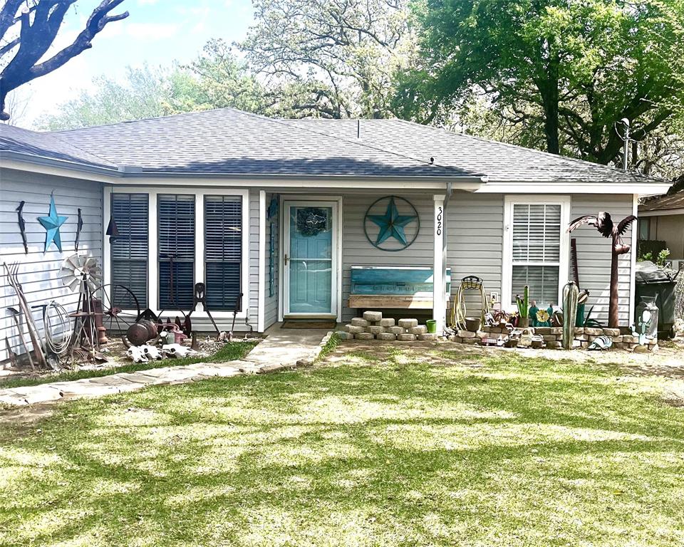 BACK ON THE MARKET! This property combines comfort with nature, making it ideal for those seeking peace and outdoor living-it's just 2 minutes from beautiful Lake Worth! This home is updated with beautiful luxury vinyl plank floors and fresh paint. The back yard is a true highlight, featuring a pool with an 800 sq ft deck. Pool is 6 foot deep and partially underground (3 foot underground, 3 foot level). Beautiful, mature trees provide picturesque views and plenty of privacy.
For those with a passion for DIY projects or extra space for office or  gym or second living area, a spacious workshop awaits.  This shop features electricity, running, water, and sink.  Don't miss out on this unique property that offers the perfect balance of indoor and outdoor living! New roof in 2023. New HVAC system in 2024. Night Owl Security System. No HOA. Very easy access to 820.