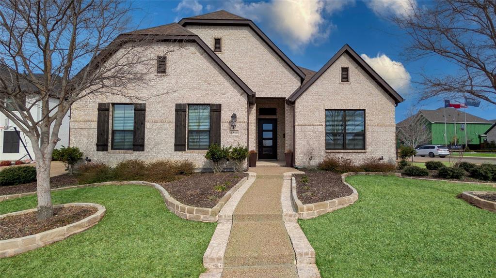 Move In Ready!!! Home is perfectly situated on a premium corner lot across from the neighborhood pond and amenity center. This stunning residence boasts four generously sized bedrooms and four and a half elegantly appointed bathrooms, providing ample space for family and guests alike. Upon entering, you are greeted by a grand foyer that seamlessly flows into the open-concept living area, accentuated by a vaulted ceiling and abundant natural light. The gourmet kitchen is a culinary enthusiast's delight, featuring top-of-the-line appliances, quartz countertops, and an expansive island, ideal for both casual dining and entertaining. Each bedroom is a private retreat, designed with comfort in mind, complete with ample closet space and en-suite bathrooms, outfitted with modern fixtures and finishes. The primary suite has been extended to provide a wonderful sitting area and includes a spa-like bathroom with a soaking tub, a separate shower, and dual vanities. This home's thoughtful layout also includes a versatile flex space, perfect for a home office or a playroom. Outdoors, you’ll find a beautiful backyard, complete with a large extended patio, perfect for hosting gatherings or enjoying quiet evenings. Smart Home features for security, garage doors, thermostat, front door lock, video doorbell, and several lights as well as Alexa controlled shades in family room, dining and primary bedroom. Modern conveniences such as a dedicated laundry room with room for a full-size refrigerator, a three-car garage with additional storage, and energy-efficient systems enhance the livability of this exceptional property. With its impeccable design and prime location, this home provides an unparalleled living experience that satisfies the most discerning buyer.