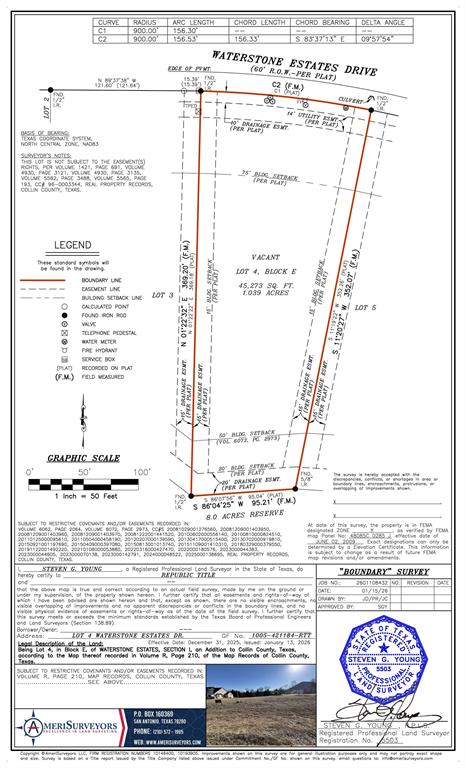 Waterstone Estates Sec I - Land