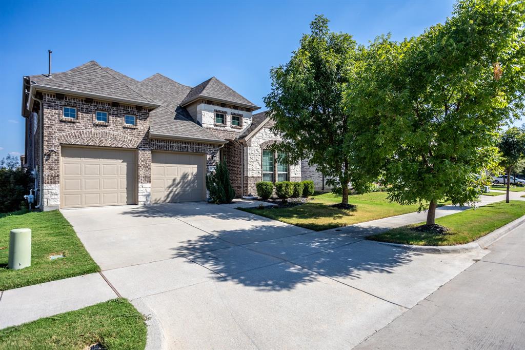 This stunning 4-bedroom, 3-bathroom home, built in 2017 by K. Hovnanian Homes, offers modern elegance and spacious living in the highly sought-after master-planned community of Liberty. Step inside to find a stylish kitchen featuring quartz countertops, sleek painted cabinetry, and upgraded GE® stainless steel appliances, all complemented by beautiful pendant lighting over the expansive island—perfect for entertaining. The open-concept layout seamlessly connects the kitchen to the dining area and the great room, where you’ll love the warmth of the stone fireplace and the rich beauty of wood flooring. Your luxurious master suite is a private retreat with an oversized walk-in shower and plenty of closet space. Work from home comfortably in the dedicated home office near the entry and host formal dinners in the elegant dining room. Upstairs, you'll find a spacious game room, a secondary bedroom, and a full bath—ideal for guests or a second living space. Step outside to enjoy the large covered patio, perfect for barbecues and relaxing evenings. Additional energy-efficient features include a 14.5 SEER AC system, radiant barrier roof decking, and low-E windows, keeping your home comfortable and efficient year-round. Don’t miss the chance to call this beautiful home yours!