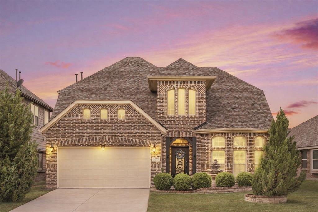 Welcome to this beautifully designed two-story home in the heart of Melissa, offering the perfect blend of comfort, flexibility, and style. This home is special because it offers two spacious primary suites, one conveniently located downstairs and another upstairs. This layout is ideal for multi-generational living or hosting guests with ease. The open concept floorplan creates a seamless flow between the living, dining, and kitchen spaces, filled with natural light, and designed for everyday living. The Kitchen has stainless steel appliances, a large island and roomy pantry. Handsome hand scraped wood flooring throughout most of the first floor. First level has three bedrooms, two full baths and a flex space that is ideal for an office, music room, hobby area, the possibilities are endless! Upstairs has a huge secondary primary bedroom with ensuite and loft, game room area. Step outside to a spacious extended covered patio, perfect for relaxing evenings, weekend gatherings, or enjoying your morning coffee. New roof, gutters & garage door installed in January of 2026. Enjoy all the neighborhood amenities including two pools, clubhouse, putting green, fitness center, fishing ponds, walking paths, parks and playgrounds, and a basketball court. Located within highly rated Melissa ISD. This home offers the space, versatility, and lifestyle you’ve been looking for!