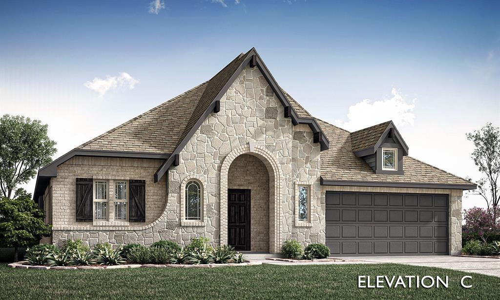 NEW! NEVER LIVED IN. This Bloomfield Homes Hawthorne brings 4 bedrooms, 2 baths, a front study with flexible use, and a 3-car garage into an open one-story layout! The oversized lot gives the home a broader footprint, and the exterior blends brick with stone accents and an 8’ front door that sets a defined entry point. RevWood laminate floors lead into the main gathering areas and set a durable, high-function foundation for daily use. The family room looks out towards the backyard and features a stone fireplace that reaches the ceiling, establishing a strong visual element within the space. The kitchen sits adjacent and includes upgraded quartz countertops, custom cabinetry, and gas cooking on built-in appliances. A breakfast area connects the kitchen and family room and provides a direct path to the covered patio, plus there's an added buffet for extra storage or display space. Secondary bedrooms are in the rear sharing a bath directly outside in the hall. Huge Primary Suite does not disappoint, with a window seat adding charm and a 5-piece ensuite bath. Buying new means peace of mind from the energy-efficient elements that lower bills to the builder warranty that supports your first years in the home. Easier move-in with things like the landscaping, irrigation, fencing, and even blinds all taken care of! Call or visit Bloomfield Homes at Waverly Estates to learn more - model open daily!