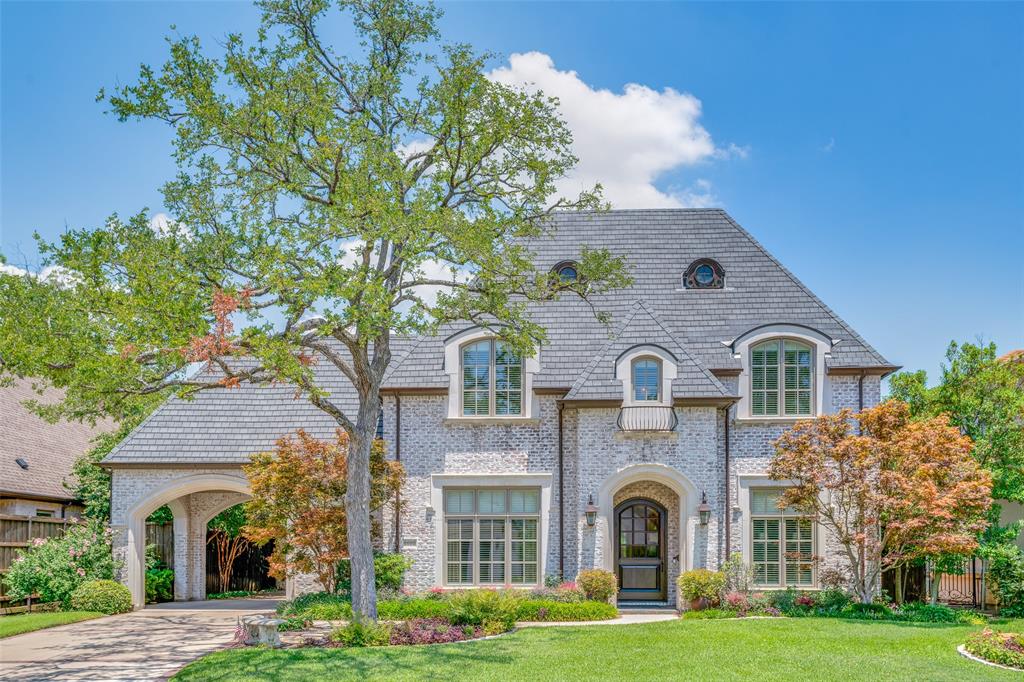 Don't miss this timeless Registry custom built home in the heart of Preston Hollow! The floorplan is ideal for family & entertaining with its elegant dining room, gracious and inviting gourmet kitchen, butler’s pantry and wine room. Recently painted & refreshed kitchen that features taj mahal quartzite counters, new hardware, lighting and remotes shades. A cast stone fireplace and functional built-ins anchor the family room with views of the pool. Your guests will love the fabulous outdoor living space with kitchen, fireplace, phantom screens and large screen TV overlooking the beautifully landscaped backyard pool and spa. The first floor primary suite is serene with a sitting area, great light and has a spa-like bathroom, abundant storage and two separate closets. The second floor is ideal for all entertaining with a spacious game room and a separate living area with entertainment center and exercise room.  Three additional bedrooms and two bathrooms are perfect for family or guests.
