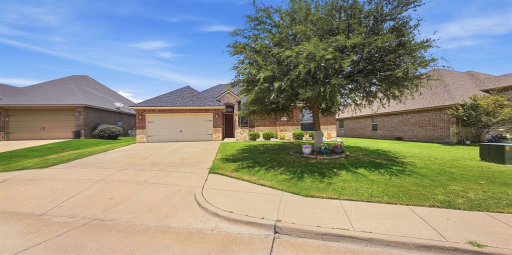 Must sell! Any reasonable offer will be considered by the sellers! Welcome home to 608 Donna Circle. Located in the sought after community of Ashley Oaks on the Acton side of Granbury! Perfectly located close to everything Granbury has to offer and only 2 minutes to Hwy 377. Currently the only 4 bedroom home for sale in the community! Composition shingle roof is a category 4 roof and only 2 years old! New HVAC recently installed. Solar panels that generate enough electricity to power the entire home. Average electric bill is only $50.00! 4 bedrooms, 2 baths, 1920 square feet, built in 2011. Inviting and open foyer greets you as you open the front door. Walk  into the large and open living room that features several large windows looking out to the back yard, rugged stone wood burning fireplace, floor to ceiling columns, and a very convenient coffee bar just off the fireplace. Large and open kitchen with granite countertops, walk in pantry, and full electric appliances. Refrigerator, cooktop, oven, microwave, and dishwasher. Cozy breakfast area is located just off the kitchen with windows looking out to the backyard. Primary bedroom is oversized and will easily hold a king size bed! Primary bathroom features granite countertops, double sinks, private commode closet, jetted garden tub, and a separate oversized shower. 10X5 walk in closet with built in show shelves is perfect for clothes for all seasons. Bedrooms 2, 3, and 4 are split bedrooms with ceiling fans, and walk in closets. Guest bath features granite countertops, and a tub shower combo. Outside the home is very nice. Sprinkler system. Full size 2 car garage with automatic opener. Elegant landscaping, trees, sod, gutters, and an inviting entrance to the covered front porch. Wood privacy fence around the back yard, storage building, and a relaxing covered back patio perfect for watching the sun rise in the morning with your cup of coffee. City water and sewer, sidewalks, concrete streets, underground utilities.