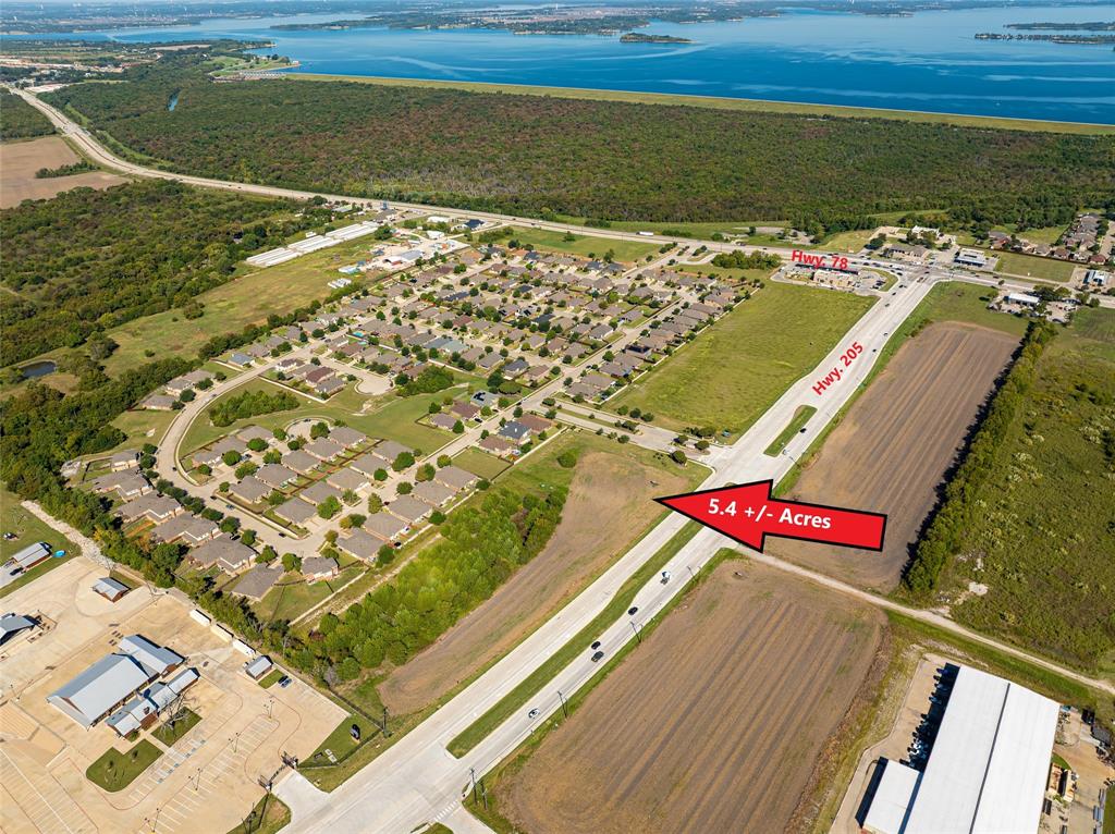Excellent RETAIL zoned property with utilities available!   5 + or - acres or WILL DIVIDE. Near the busy intersection of Hwy. 78 and Hwy. 205.             719 + or - feet of road frontage on busy Hwy. 205 which is currently being widened to a 4-lane divided highway.  Lavon is experiencing explosive growth and with the major residential developments completed or in the construction or planning stages the demand for retail services is increasing rapidly.  The property is a multi-parcel tract with joint ownership.  OTHER RETAIL SITES AVAILABLE IN THE AREA. Please contact Gerald Porter for additional information.