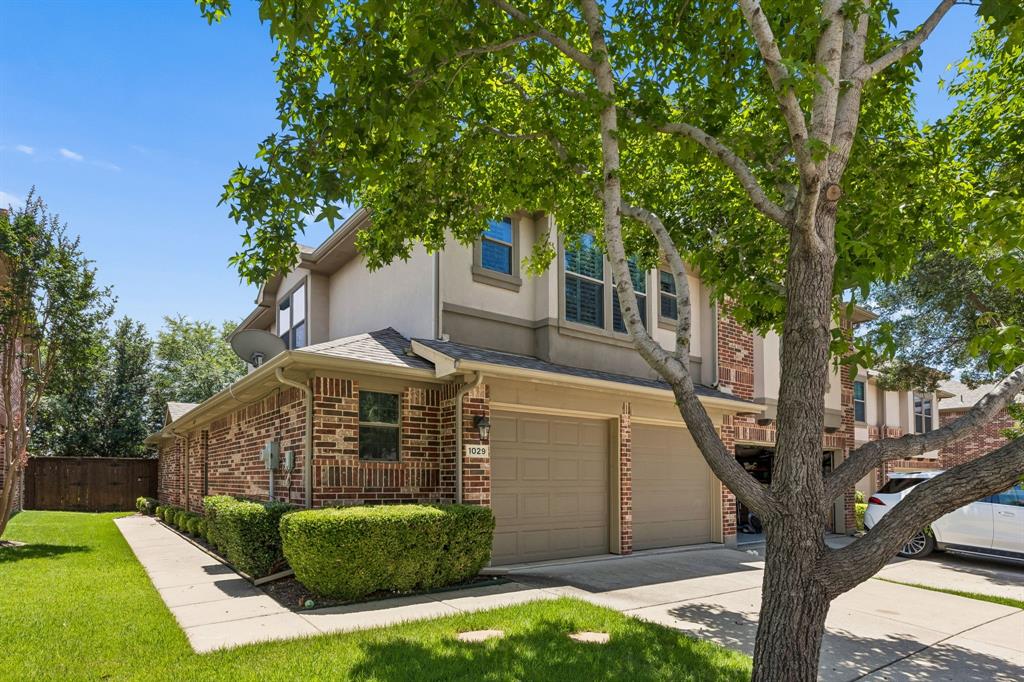 Welcome home to this well maintained three bedroom, two and a half bath townhome in Allen's sought after Twin Creeks community. The functional layout has two large living spaces, dining room, and a first-floor primary suite with a large walk-in closet. Upstairs has a large living area perfect for leisure, entertainment and space for office and two additional bedrooms both with spacious walk-in closets. Every window has plantation shutters allowing in natural light. Enjoy a spacious, beautifully landscaped fenced-in private backyard. Located close to major roads and highway access, shopping and dining, and outdoor recreation. This townhome feeds into top-rated schools in Allen ISD.