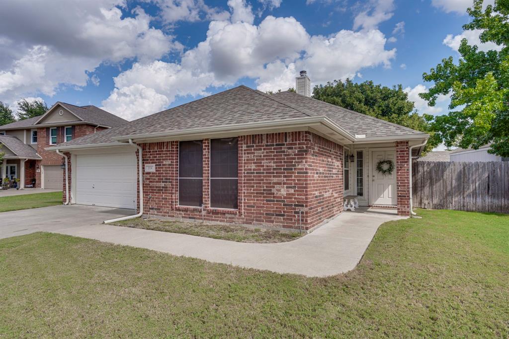 Perfectly positioned on a quiet cul-de-sac corner lot in sought-after Burleson ISD, this updated 3-bedroom, 2-bath home blends modern style, functional design, and everyday convenience. Step inside to an open-concept floor plan featuring granite countertops, crisp white cabinetry, a stunning designer backsplash, updated appliances, and a cozy wood-burning fireplace that creates the perfect gathering space for family and friends. One of the home’s most unique features is the incredible walk-through pantry and laundry area. Connecting the kitchen to the bedroom hallway, this thoughtfully designed space is lined with open shelving, creating an organizer’s dream with endless storage for pantry items, small appliances, décor, or everyday essentials. The spacious primary suite and well-appointed secondary bedrooms provide comfortable living, while the covered back patio offers a relaxing place to enjoy your morning coffee or unwind in the evening. The backyard is easy to maintain, making it perfect for busy lifestyles without sacrificing outdoor enjoyment. Location is everything, and this home delivers. Just minutes from I-35, you’ll have quick access to shopping, restaurants, grocery stores, medical facilities, entertainment, and everyday conveniences while still enjoying the peace and privacy of a quiet neighborhood. Situated on the corner of a cul-de-sac, the location offers minimal traffic and a wonderful place for children to play. This home combines modern updates, exceptional storage, a functional layout, and an unbeatable location—making it one you won’t want to miss.