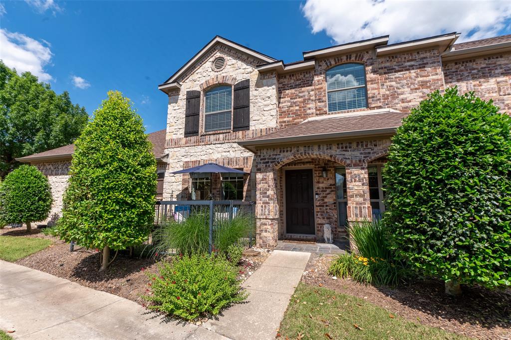 NEW BEGINNINGS CALL FOR AN INCREDIBLE OPPORTUNITY!  Now aggressively priced to find its next owner. This beautiful 3-bedroom, 2.5-bath home is ready for immediate occupancy as the seller has remarried and moved on to his next chapter.  Pride of ownership is evident in this LOCK & LEAVE condo in the GATED community of Villas at Willow Grove.  The open floor plan features updated hardwood floors in the living area & primary suite. Primary bath offers a relaxing garden tub, separate shower, over-sized vanity & spacious walk-in closet. The kitchen boasts granite countertops & stainless-steel appliances, with new range installed 2021. Refrigerator included. Breakfast bar creates a fluid transition between the kitchen & living area. Breakfast nook looks out to the private back patio. Upstairs enjoy a loft living space graced with a skylight providing an abundance of natural light, two generously sized bedrooms, a large full bath, & laundry room. Full size washer-dryer included. 2-car garage with extra insulation in the outside door. 17-seer HVAC system installed 2022. Prime interior location provides beautiful, serene views from all bedrooms, living room & from the two front patios where you can savor your morning coffee & take in the beautiful Texas sunsets. Enjoy the community clubhouse, pool, fitness center, tranquil lake, and walking paths. HOA covers all landscaping including front yards, roof and exterior maintenance. You only need interior and contents insurance. Great McKinney location in highly acclaimed Frisco ISD. Easy access to 75, 121, 380.  Nesbitt Community Park & Apex Athletic Centre, Courts of McKinney for Pickleball & Tennis, HEB and now Trader Joe's all within 1 mile! Just 10 minutes to TPC Golf.  A plethora of restaurants and entertainment nearby and a short drive to Historic Downtown McKinney and to European-inspired Adriatica Village.  EXCEPTIONAL VALUE!