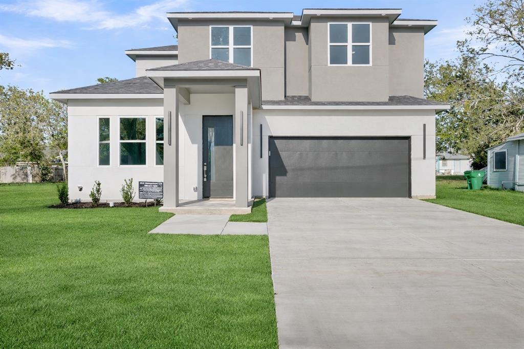 Stunning New Construction – Modern Luxury Minutes from Downtown
Discover this beautifully designed move-in ready two-story home that blends modern elegance with functional living. The eye-catching two-tone stucco exterior features stylish lighting accents, including under and uplighting, creating incredible curb appeal day or night.
Inside, you’ll find 4 spacious bedrooms, 2.5 baths, and two living areas with an open, light-filled layout. The downstairs flex room can easily serve as a home office or guest space. Gorgeous hardwood floors run throughout, complemented by a rod-iron stair banister with built-in stair lighting. Enjoy cozy evenings by the electric fireplace surrounded by contemporary finishes and designer lighting fixtures.
The gourmet kitchen is a chef’s dream—featuring sleek white cabinetry with black hardware, glass backsplash, Corian countertops, and a large island with seating and pendant lighting. Stainless steel appliances, a black double sink, and under-cabinet lighting complete the look of this modern showpiece.
Retreat to the luxurious primary suite with a spa-inspired bath offering a floating tub, oversized walk-in shower, dual vanities, and a large custom walk-in closet with built-in organization. Each bedroom is oversized and includes ceiling fans for year-round comfort.
Additional highlights include a separate laundry room, convenient mud station off the garage, fenced backyard, and energy-efficient features throughout. Located in a quiet, quaint neighborhood just minutes from downtown, this home offers modern style, thoughtful details, and unbeatable convenience—ready for you to call home.