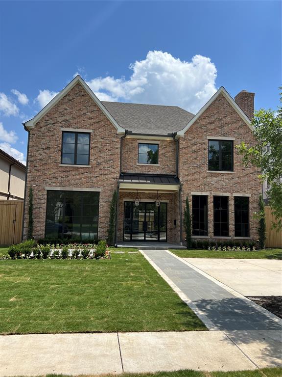 New Construction in highly sought after Highland Park ISD on a 60' wide lot. Expected Completion MAY 2026, available for showings now. This luxurious custom home, built by Schultz Custom Homes, boasts five bedrooms, five en-suite baths, and three half baths. This home features an open floor plan with a chefs kitchen, including top of the line Wolf and SubZero appliances, opens to both the breakfast area and living room, perfect for entertaining guests.  Oversized primary suite has white oak beams and a sitting area overlooking the backyard.  Covered patio with fireplace opens to backyard with room for a pool. Elegant primary bathroom with white oak cabinets, marble countertops, and a large walk in shower with dual shower heads.  Three secondary bedrooms each with en-suite bathroom and closet.  Large game room with bar area and laundry room complete the second floor.  Third floor has a bedroom or media room option complete with its own full bathroom.