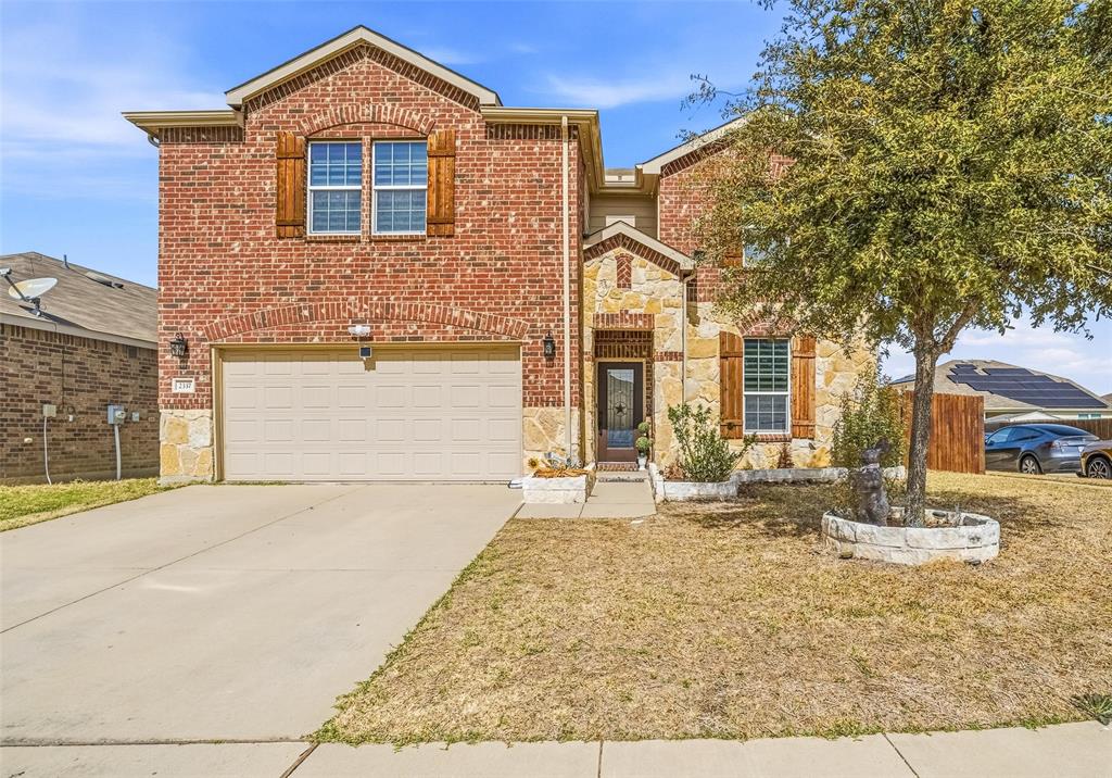 Beautiful two-story home on a corner lot, fully upgraded in 2025. This stunning residence offers 4 bedrooms, 2.5 baths, a private office, and a spacious game room. The open-concept floor plan is perfect for comfortable living and entertaining.

Upgrades include a fully renovated kitchen, tile flooring throughout the home, new carpet in the upstairs and primary bedroom, upgraded stair railing, new front door, added office door, upgraded TV wall with fireplace, all bathroom vanities replaced, fresh interior paint, new ceiling lights and chandelier, all outlets replaced, and a Tesla charger installed. Front and backyard landscaping completed with added flower beds.

The kitchen features a large island and generous counter space overlooking the bright living area filled with natural light. The oversized primary suite includes a spa-style bath and a large walk-in closet. Upstairs offers three bedrooms, a full bath, and a game room.

Located in West Fork Ranch in Fort Worth, TX, with a community pool, walking trails, a playground, and a dog park. Convenient access to I-35W and Hwy 820, and close to shopping and dining at Alliance Town Center, and located within Keller ISD.