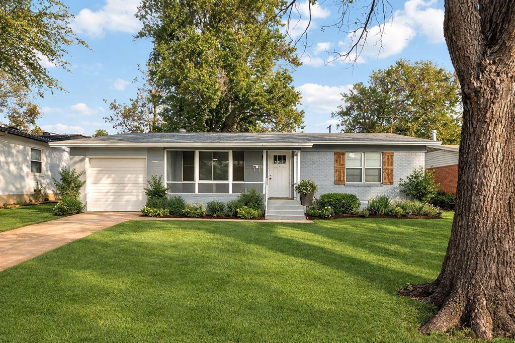 Tenants in place until 7.28. GREAT BUY AND HOLD INVESTMENT OPPORTUNITY! Built in 1955, this beautifully remodeled 3-bedroom, 2-bath home offers the perfect blend of original charm & modern updates in a convenient Dallas location. Step inside to discover breathtaking restored original hardwood floors that flow throughout the main living areas & bedrooms, paired with fresh interior paint for a bright, clean feel. The fresh kitchen features white shaker cabinets, quartz countertops, subway tile backsplash, stainless steel appliances, updated lighting & sleek hardware. Both bathrooms have been fully renovated with new tile, vanities, fixtures & stylish finishes. Spacious bedrooms offer great natural light, fresh paint, updated ceiling fans & those gorgeous hardwood floors. Major improvements provide peace of mind, including a 2019 roof plus recently replaced HVAC, water heater & electrical panel. The exterior also features fresh paint, a large fenced backyard with mature shade trees & plenty of space for pets, play, or relaxation. With an attached garage, modern updates throughout, a functional layout, & easy access to schools, shopping, major highways & Downtown Dallas, this move-in ready home offers exceptional value in a wonderful established neighborhood.