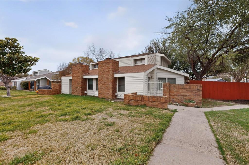 This Lewisville half-duplex offers a great floorplan, solid updates, and a convenient location. The open living area features vaulted ceilings and a fireplace, flowing into the kitchen with granite countertops, ample cabinet storage, and a newer range and microwave The home includes two large bedrooms, one downstairs and one upstairs, each with its own private bath and spacious walk-in closet. The setup works well for roommates, guests, or home office. Recent updates include new laminate flooring, a new fence, and roof (approx. 6 years). Fantastic Lewisville location near I-35, shopping, dining, Lewisville Lake, and about 10 minutes from DFW Airport. Whether you're a first-time buyer or an investor looking for strong rental demand, this home is a smart, affordable opportunity. First-time buyers may also qualify for down-payment assistance programs.Seller is White Single Space LLC. Seller have no survey , if need, buyer can order one .Information deemed reliable, but not guaranteed. .Buyer or buyers agent to verify all information.Motivated seller, accept all offers.
